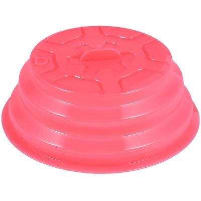 Itopfox Collapsible Silicone Microwave Plate Cover, Dishwasher Safe And BPA Free, Red, Food Splatter Protector For Microwave Ovens 4 Itopfox Collapsible Silicone Microwave Plate Cover, Dishwasher Safe And BPA Free, Red, Food Splatter Protector For Microwave Ovens - Image 4