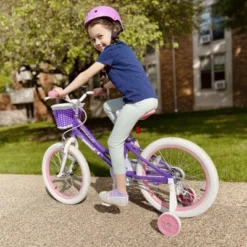 Itopfox Angel Girls Bike For Toddlers And Kids With Training Wheels & Basket, Handbrake & Kickstand, Perfect For Riding Fun -Kid's Home GUEST a52e1ff2 e64b 48ab a303 b10960f80c84