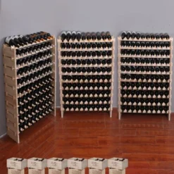 Itopfox Freestanding Wooden Wine Rack Cabinet, Stackable Storage Modular Countertop Holder For 100 Bottles 12 Itopfox Freestanding Wooden Wine Rack Cabinet, Stackable Storage Modular Countertop Holder For 100 Bottles -Kid's Home GUEST a570093d 8044 415a bebb 487cb9330dac