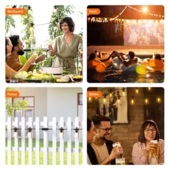 Itopfox 240FT Waterproof LED Outdoor String Lights, Shatterproof Vintage Lighting For Patio, Backyard, Porch, Gazebo, Warm White Dimmable Commercial -Kid's Home GUEST a5ec98a0 3adc 46ec af3f 278c93826005