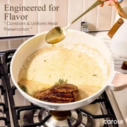 Itopfox 14-Piece Nonstick Cookware Set With Kitchen Utensils & Pan Protectors For Even Heating & Easy Cleaning -Kid's Home GUEST a6329ee3 5470 4984 9ee8 e25ac5eaee19 1