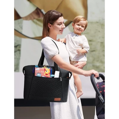 Itopfox Large Waterproof Diaper Tote With Changing Pad, Multi-Pocket Design For Baby Essentials, Travel-Friendly And Durable 5 Itopfox Large Waterproof Diaper Tote With Changing Pad, Multi-Pocket Design For Baby Essentials, Travel-Friendly And Durable - Image 5