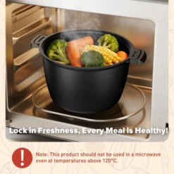 Itopfox Large Microwave Cookware Steamer - Vegetable Steamer For Cooking, Microwave Cooker With Food Container, Removable Filter And Dishwasher Safe -Kid's Home GUEST a7467aa6 8712 4c3f 9f4b f7b39a125686