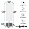 Itopfox Touch Table Lamp, 3-Way Dimmable Modern Minimalist Accent Bedside Lamp With Cylinder Fabric Shade, Night Light Nightstand Desk Lamp