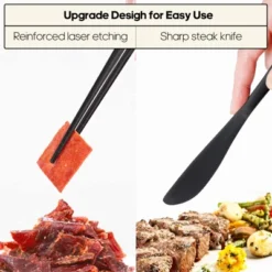 Itopfox Travel Utensils Set With Case, Portable Stainless Steel Silverware For Work, Camping, Picnic, Lunch Box - Fork, Spoon, Knife, Chopsticks -Kid's Home GUEST a7b5fb51 932d 4119 984b d7713669cc78