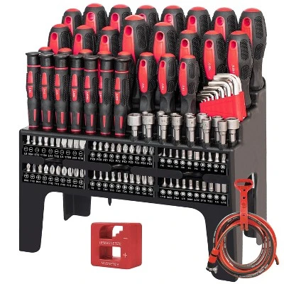 Itopfox 124-Piece Magnetic Screwdriver Set With Slotted Phillips Pozidriv, Hex, Torx, Precision, Ratcheting Screwdriver & Nut Drivers In Storage Rack 6 Itopfox 124-Piece Magnetic Screwdriver Set With Slotted Phillips Pozidriv, Hex, Torx, Precision, Ratcheting Screwdriver & Nut Drivers In Storage Rack - Image 6