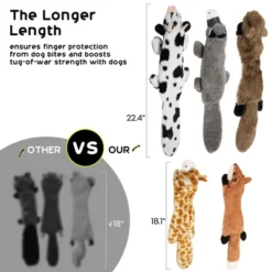 Itopfox 5-Piece Squeaky Crinkle Plush Dog Toys For Small To Large Dogs, No Stuffing Puppy Chew Toys For Boredom Relief 6 Itopfox 5-Piece Squeaky Crinkle Plush Dog Toys For Small To Large Dogs, No Stuffing Puppy Chew Toys For Boredom Relief -Kid's Home GUEST a858bda4 8781 4e50 8289 58e4e2143e43