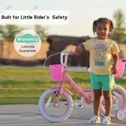 Itopfox Girls Princess Style Bike With Doll-Seat & Basket & Training Wheels For Kids Ages 2-13, Multiple Colors -Kid's Home GUEST aa2c1278 28c1 4de7 a8ab c618da152a73