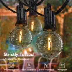 Itopfox Outdoor String Lights - Waterproof LED Globe Patio Lights 30 Ft With Shatterproof Bulbs Connectable Hanging Light For Backyard, Bistro, Porch 10 Itopfox Outdoor String Lights - Waterproof LED Globe Patio Lights 30 Ft With Shatterproof Bulbs Connectable Hanging Light For Backyard, Bistro, Porch -Kid's Home GUEST ab83c55b c99e 43a4 b076 e3bc8e313e6d