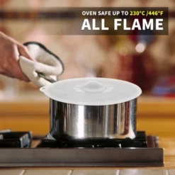 Itopfox Silicone Lids For Food Storage - BPA Free Suction Covers For Bowls, Pots, Pans, Microwave, Oven, Fridge, Dishwasher Safe, Eco-Friendly -Kid's Home GUEST ac7eef4f c33f 4cca b45c 4d883c6748d8