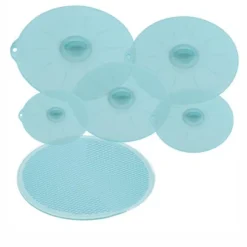 Itopfox Microwave Mat & Food Cover, Splatter Guard Silicone Trivet, Pot Holder, Drying Mat, Baking Place Mat, BPA Free Suction Lids For Bowls -Kid's Home GUEST ad3b4d01 85e6 4d36 87f0 fac4d27cfdac