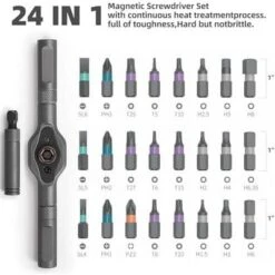 Itopfox 24 In 1 Magnetic Screwdriver Set With Ratchet Handle, Detachable Extension Rod For PC, Furniture, Bicycle Repairs -Kid's Home GUEST ae682b57 9d4c 4f9a 96a2 fb149b2e3f74