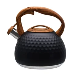 Itopfox Tea Kettle For Stove Top Loud Whistling Kettle For Boiling Water Coffee Or Milk Heavy Stainless Steel With Wood Pattern Handle Unique Button -Kid's Home GUEST afd6175b 250a 45cb 821d d816e2299e1e