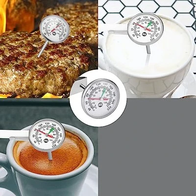 Itopfox Instant Read Food Thermometer With Clip For Coffee, Tea, Chocolate Milk Foam, And Meat Cooking 8 Itopfox Instant Read Food Thermometer With Clip For Coffee, Tea, Chocolate Milk Foam, And Meat Cooking - Image 8