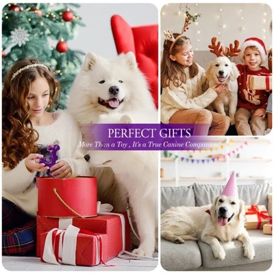 Itopfox Tough Dog Toys For Aggressive Chewers 3 Pack, Indestructible Dog Toy For Large Dogs, Bacon Flavored, Keeps Dogs Busy 5 Itopfox Tough Dog Toys For Aggressive Chewers 3 Pack, Indestructible Dog Toy For Large Dogs, Bacon Flavored, Keeps Dogs Busy - Image 5