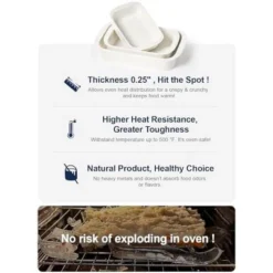 Itopfox Deep Ceramic Casserole Dishes Set With Roasting Racks, Large Lasagna Pans With Handles, Rectangular Bakeware For Oven, Gift For Mom, Set Of 3 -Kid's Home GUEST b12eac92 1dfe 489e a8b3 d30d6447f1cc