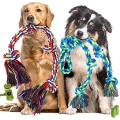 Itopfox Heavy Duty Dog Rope Toys For Aggressive Chewers, Tough Tug Of War Toys For Large, Medium & Small Dogs – 5 Pack With 2 Ropes & 3 Supplies -Kid's Home GUEST b18673a2 413a 4824 8f2a e907eaf0657c