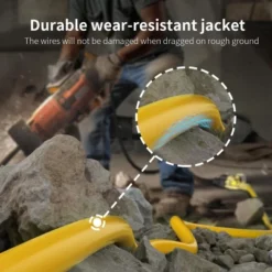 Itopfox 12/3 Gauge Heavy Duty Outdoor Extension Cord 25 Ft Waterproof With Lighted End, Flexible Cold-Resistant 3 Prong Electric Cord -Kid's Home GUEST b1b6ee82 046c 4270 94af 2a3f06103eca