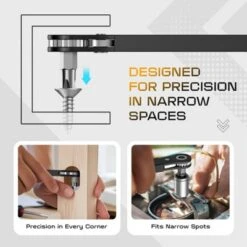 Itopfox Right Angle Ratcheting Screwdriver Set - 90 Degree Offset Mini Ratchet Wrench With Bit Socket For Tight Spaces, Cool Gadgets EDC Gear Tool -Kid's Home GUEST b1c8a3e4 370a 4fdd b0b5 3aa86f76836b