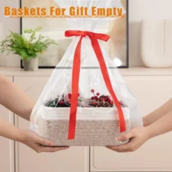 Itopfox 4 Pack Woven Storage Baskets, Small Decorative Bins For Shelves Organizer Baskets For Home, Office, Baby Room, Living Room, Bedroom, Bathroom -Kid's Home GUEST b20198b9 0c38 4716 894a a9a343b3fe3a