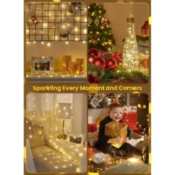 Itopfox Fairy Lights With Remote, 100 LED Waterproof String Lights Indoor Outdoor, Starry Twinkle Light For Christmas Home Bedroom Wedding DIY -Kid's Home GUEST b256822a 95f3 462c 9abe fe0bd93e6133