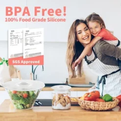 Itopfox Silicone Lids For Food Storage - BPA Free Suction Covers For Bowls, Pots, Pans, Microwave, Oven, Fridge, Dishwasher Safe, Eco-Friendly -Kid's Home GUEST b28e6fbc fcfb 499f a0d9 b677828ad97d