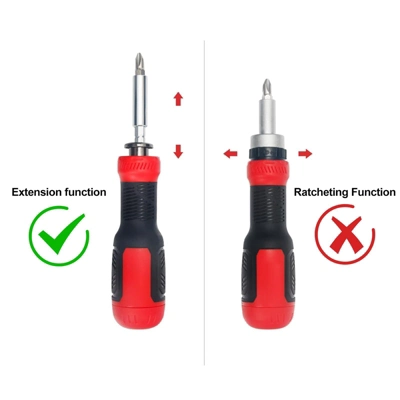 Itopfox 13-in-1 Multi Screwdriver Set With Torx, Flat Head, Phillips, Hex, Square & 1/4 Nut Driver - Adjustable & Compact 4 Itopfox 13-in-1 Multi Screwdriver Set With Torx, Flat Head, Phillips, Hex, Square & 1/4 Nut Driver - Adjustable & Compact - Image 4