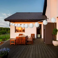 Itopfox Lantern String Lights Plug In, Outdoor White Lights For Patio, Bedroom With 10 Nylon Lanterns (Assembly Required) 11 Itopfox Lantern String Lights Plug In, Outdoor White Lights For Patio, Bedroom With 10 Nylon Lanterns (Assembly Required) -Kid's Home GUEST bac8acda 1f98 4586 9bbc 4ec776fda23d