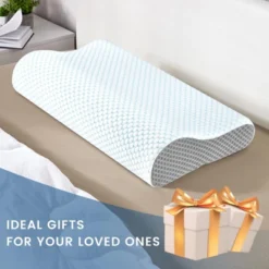 Itopfox Memory Foam Neck Pillow For Sleeping, Ergonomic Cervical Support Pillow For Neck & Shoulder Pain Relief, Contour Pillow For Stomach Sleepers -Kid's Home GUEST bb4ffb98 c943 4bf5 8a25 cfe7d00e7379