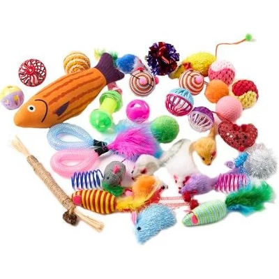 Itopfox Cat Toys Variety Pack For Kitty - 20 Piece Assortment With Wand, Balls, Mice & Feathers For Playful Felines 5 Itopfox Cat Toys Variety Pack For Kitty - 20 Piece Assortment With Wand, Balls, Mice & Feathers For Playful Felines - Image 5