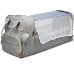 Itopfox Large Diaper Backpack With Changing Station, Insulated Pockets, USB Port, Waterproof, Lightweight, Unisex, Grey -Kid's Home GUEST bc90b121 666c 4002 842e c9e5ce58ef0f