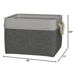 Itopfox Set Of 3 Large Fabric Storage Baskets, Collapsible Canvas Bins For Organizing Closet, Nursery, Toys, Clothes, Shoes - White & Grey 17 Itopfox Set Of 3 Large Fabric Storage Baskets, Collapsible Canvas Bins For Organizing Closet, Nursery, Toys, Clothes, Shoes - White & Grey -Kid's Home GUEST bd2f57e7 05e7 4930 afbb 637cd3ae8282