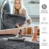 Itopfox Soft Fluffy Shaggy Area Rug For Living Room, Bedroom, Kids, Girls, Boys, Dorms, Nursery Rooms, Home Decor Aesthetic, Machine Washable, Grey