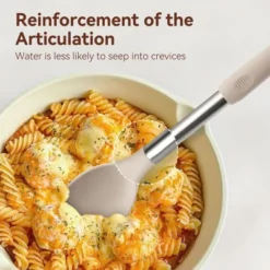 Itopfox Silicone Cooking Utensils Set 35 Pcs Kitchen Utensils With Holder Stainless Steel Handle Spatula, Spoons, Pasta Server, Cheese Grater, Masher -Kid's Home GUEST be9ceaad 037c 4a63 9346 ea7bba5afdb5