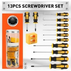 Itopfox 13-Piece Screwdriver Set With Magnetic Tips, Phillips & Flat Heads, Precision Hook For Fastening, Loosening, Automotive & Household Use -Kid's Home GUEST bf56807f 06c9 4d78 a025 b606c617f5ed