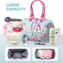 Itopfox Floral Mommy Bag 3-Piece Set, Large Capacity Waterproof Tote For Hospital, Travel, And Daily Use With Organizer Pouches (Blue Floral) 6 Itopfox Floral Mommy Bag 3-Piece Set, Large Capacity Waterproof Tote For Hospital, Travel, And Daily Use With Organizer Pouches (Blue Floral) -Kid's Home GUEST bf5e4121 4cd8 4c6d 8bb6 b2fb87cb8b87