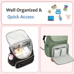 Itopfox Large Capacity Water-Resistant Diaper Backpack With Insulated Pockets, Stroller Buckle, Anti-Theft Design, Green Nylon 10 Itopfox Large Capacity Water-Resistant Diaper Backpack With Insulated Pockets, Stroller Buckle, Anti-Theft Design, Green Nylon -Kid's Home GUEST c17b13c4 f6fc 4f82 91d7 186d1989ee02