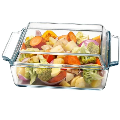 Itopfox Square Glass Baking Dish With Lid, Microwave, Oven & Dishwasher Safe Bakeware For Casseroles, Desserts & More 9 Itopfox Square Glass Baking Dish With Lid, Microwave, Oven & Dishwasher Safe Bakeware For Casseroles, Desserts & More - Image 9