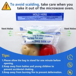 Itopfox 12 Pcs Reusable Microwave Steamer Cooking Bags For Vegetables Potatoes Meat, Perfect For Healthy Steam Cooking, Preserves Nutrients -Kid's Home GUEST c30d8099 efa6 4cdf bbfd 34fe6beae53a