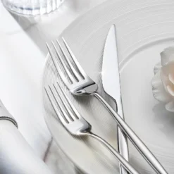 Itopfox 40-Piece Stainless Steel Flatware Set, Includes Forks Knives Spoons For Home Kitchen Restaurant Wedding, Dishwasher Safe, Premium Tableware -Kid's Home GUEST c3445e2e eee8 4383 b17a 73f929606215 1