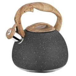Itopfox Tea Kettle, 2.7 Quart With Wood Pattern Handle Loud Whistle Food Grade Stainless Steel Anti-Hot Handle Anti-Rust Finish Suitable For All Heat 13 Itopfox Tea Kettle, 2.7 Quart With Wood Pattern Handle Loud Whistle Food Grade Stainless Steel Anti-Hot Handle Anti-Rust Finish Suitable For All Heat -Kid's Home GUEST c3543f8a 6b3d 4a24 9f81 0b764ac84f6e