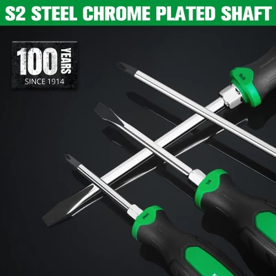 Itopfox 6-Piece Magnetic Screwdriver Set With S2 Steel Blades, Slotted & Phillips Heads, SureGrip Handle For Professional Use 6 Itopfox 6-Piece Magnetic Screwdriver Set With S2 Steel Blades, Slotted & Phillips Heads, SureGrip Handle For Professional Use - Image 6