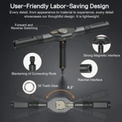 Itopfox 42 In 1 Magnetic Screwdriver Set With Detachable Ratchet Handle Multi Bit Drive Set, Compact Repair Tool Kit For Furniture, Computer, Bicycle 12 Itopfox 42 In 1 Magnetic Screwdriver Set With Detachable Ratchet Handle Multi Bit Drive Set, Compact Repair Tool Kit For Furniture, Computer, Bicycle -Kid's Home GUEST c49f2cd9 8400 47a5 a3b5 21e455c21c16