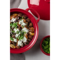 Itopfox Lace Emboss Casserole Dish With Lid, 2 Quart Ceramic Round Serving Dish For Oven To Table, Dinner And Party, Christmas Gifts In Classic Red 9 Itopfox Lace Emboss Casserole Dish With Lid, 2 Quart Ceramic Round Serving Dish For Oven To Table, Dinner And Party, Christmas Gifts In Classic Red -Kid's Home GUEST c6612a6a 917d 4ff3 b278 3596949e7be4