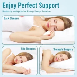 Itopfox Hotel Collection Bed Pillows 2 Pack, Standard Size Cooling Pillows, Premium Soft Down Alternative Fill For Side Stomach Back Sleepers -Kid's Home GUEST c85bc0c9 1a90 43d4 bc25 6cd5a1d374f9