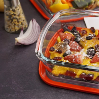 Itopfox 1QT Square Glass Baking Dish With Leak-Proof Lid, Oven & Microwave Safe, Perfect For Baking, Roasting & Storing Food, Ideal For Meal Prep 2 Itopfox 1QT Square Glass Baking Dish With Leak-Proof Lid, Oven & Microwave Safe, Perfect For Baking, Roasting & Storing Food, Ideal For Meal Prep - Image 2