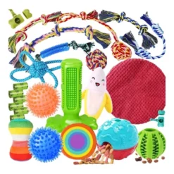 Itopfox 25 Pack Puppy Dog Toys For Teething, Entertainment & Interaction, Chew Toys With Rope, Treat Balls And Squeaky Toys For Puppies & Small Dogs 11 Itopfox 25 Pack Puppy Dog Toys For Teething, Entertainment & Interaction, Chew Toys With Rope, Treat Balls And Squeaky Toys For Puppies & Small Dogs -Kid's Home GUEST ca1b9f3a 3d68 4c5f 9ca2 1528288d8956