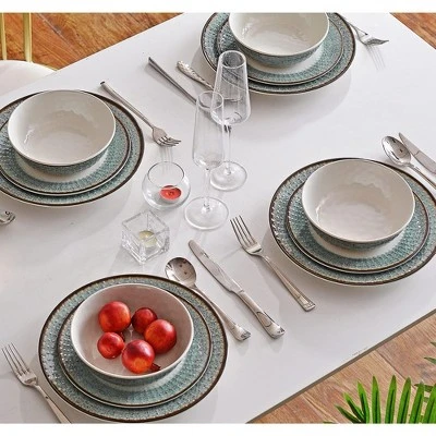 Itopfox Melamine Dinnerware Set, 12-Piece Plates And Bowls, Unbreakable And Dishwasher Safe, BPA-Free, Ideal For Indoor, Camping, BBQ, RV, Party 6 Itopfox Melamine Dinnerware Set, 12-Piece Plates And Bowls, Unbreakable And Dishwasher Safe, BPA-Free, Ideal For Indoor, Camping, BBQ, RV, Party - Image 6