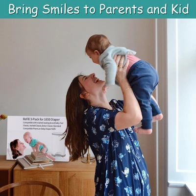 Itopfox 3-Pack Diaper Disposal Bags For 1650 Diapers, Lavender Scented, Fits DEKOR Classic Pails, Extra Thick & Leak-Proof 2 Itopfox 3-Pack Diaper Disposal Bags For 1650 Diapers, Lavender Scented, Fits DEKOR Classic Pails, Extra Thick & Leak-Proof - Image 2