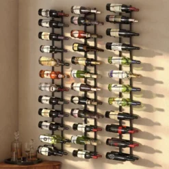 Itopfox 24 Bottle Wall Mounted Wine Rack, Adjustable Height For Wine, Liquor, Champagne, Matte Black Metal Rack For Kitchen, Bar, Wine Cellar 17 Itopfox 24 Bottle Wall Mounted Wine Rack, Adjustable Height For Wine, Liquor, Champagne, Matte Black Metal Rack For Kitchen, Bar, Wine Cellar -Kid's Home GUEST cd7a280c ecda 40d8 9b97 9d2f2e0c88a2